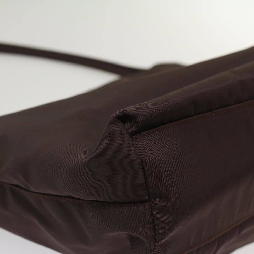 PRADA Shoulder Bag Nylon Brown Auth bs7444 - Picture 10 of 16